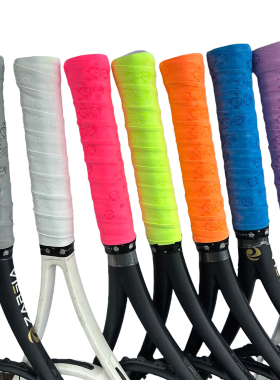 3条包邮ZARSIA磨砂干性网球娃娃胶吸汗带压花网球拍羽毛球拍手胶