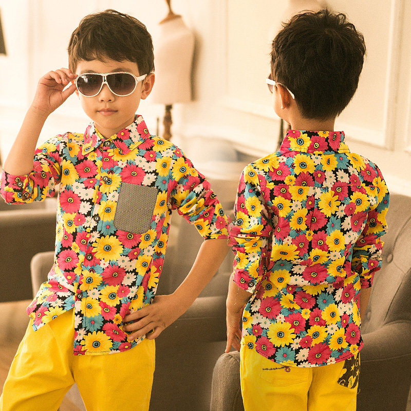 Chemise garcon à manche longue - Ref 2082168 Image 1