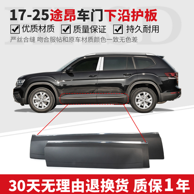 适用17-24款大众途昂车门下护板车门饰条车门防撞护板门下沿饰条
