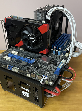 P904开放式机箱 机架 E-ATX主板 360水冷  SFX+ATX电源