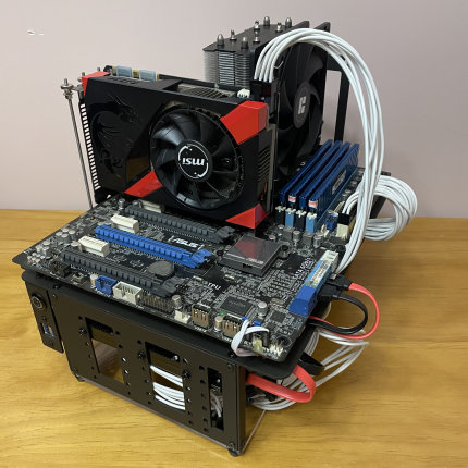 P904开放式机箱 机架 E-ATX主板 360水冷  SFX+ATX电源