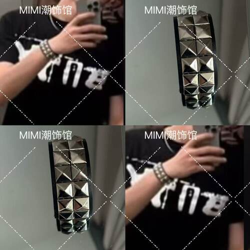 Cortis马丁同款朋克金属手镯