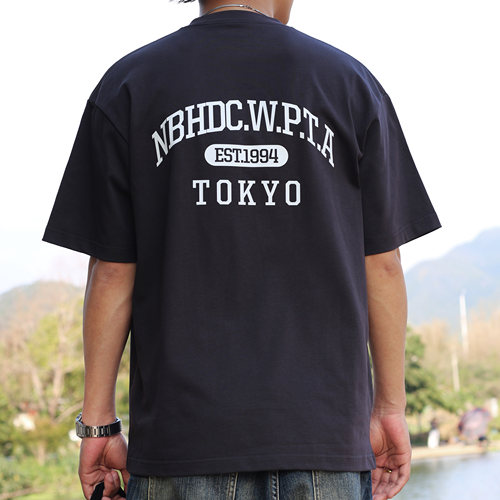 潮牌NBHD夏季新款日系重磅纯棉短袖T恤男宽松百搭上衣打底衫四季