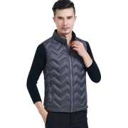 Băng làm sạch người đàn ông mặc mùa thu và mùa đông áo lót ngắn ấm áp bên ngoài mặc vest X90131099FP - Dệt kim Vest