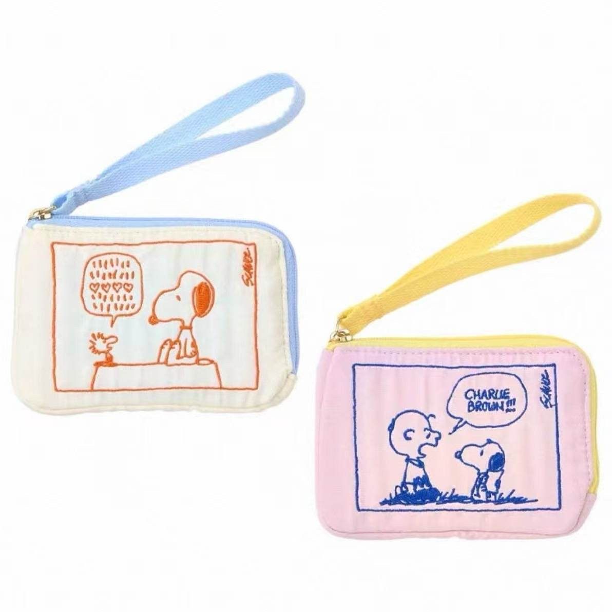 日本正品snoopy史努比刺绣图案L型拉链卡包零钱包,模玩/动漫/周边/娃圈三坑/桌游,动漫背包/钱包/箱包,淘宝优惠券,粉丝福利购,淘宝优惠卷