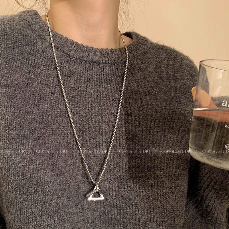 长款毛衣链设计感小众