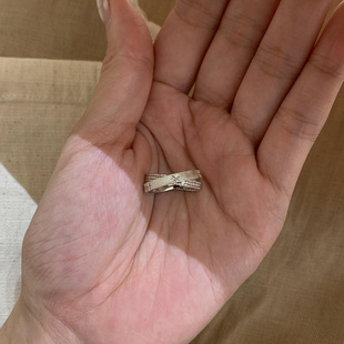 水星记~银色小双环缠绕戒指女食指戒vintager中古小众设计指环