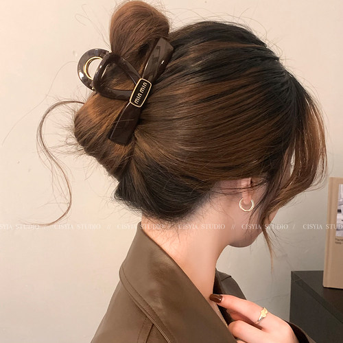 韩风拉满~简约百搭蝴蝶结抓夹