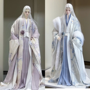 素涴花 现货掉落68-75bjd大四特四古风娃 衣《素涴花》