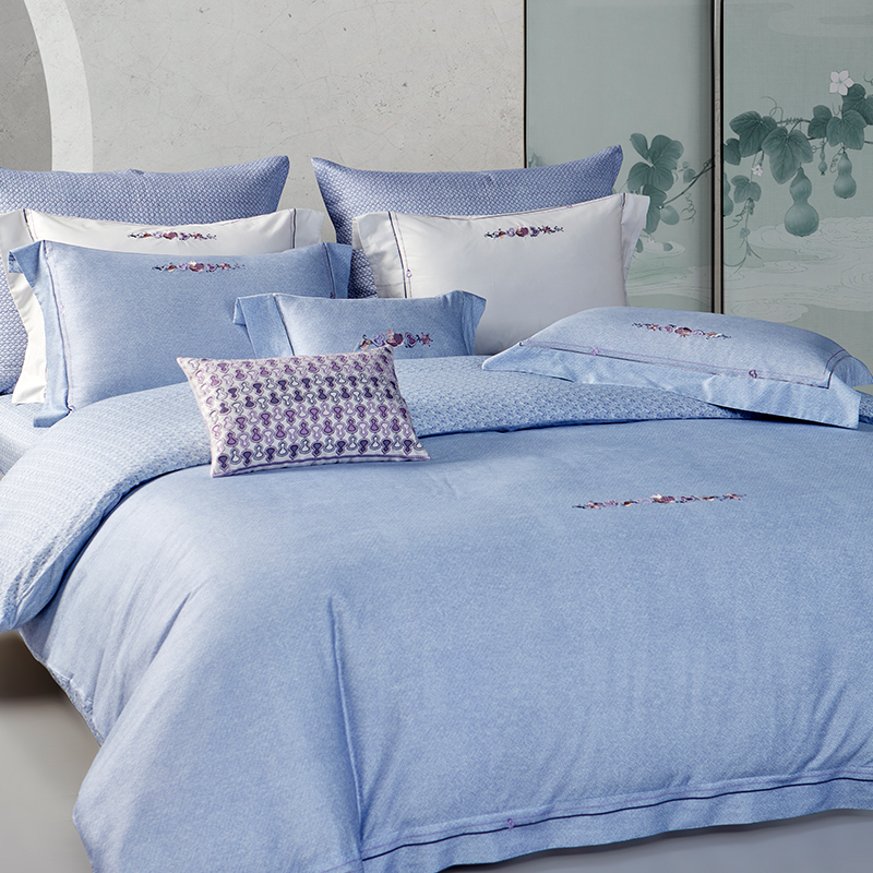 梦洁福禄到正品天丝棉磨毛四件套