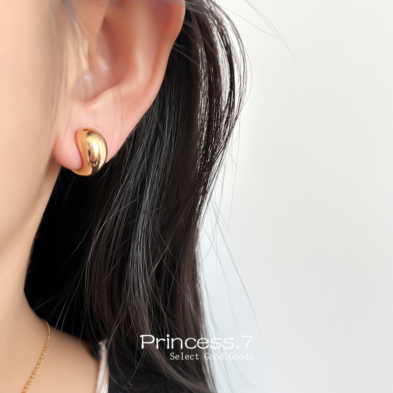 金属豆豆耳夹无耳洞女新款高级感蚊香盘耳饰小众设计感耳环耳钉潮