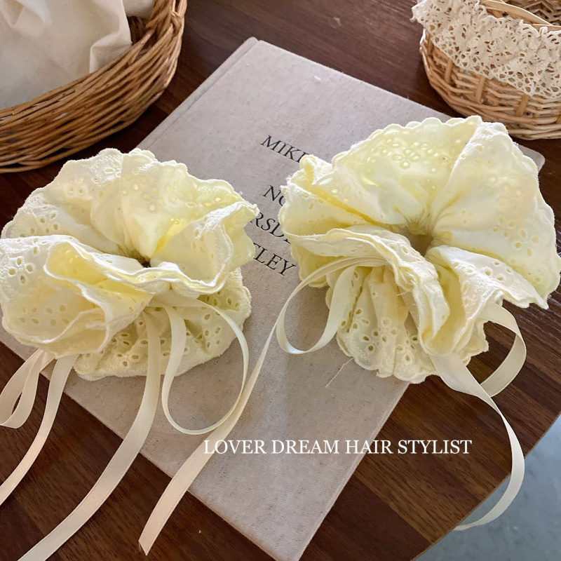 韩国ins新款黄色丝带蝴蝶结蕾
