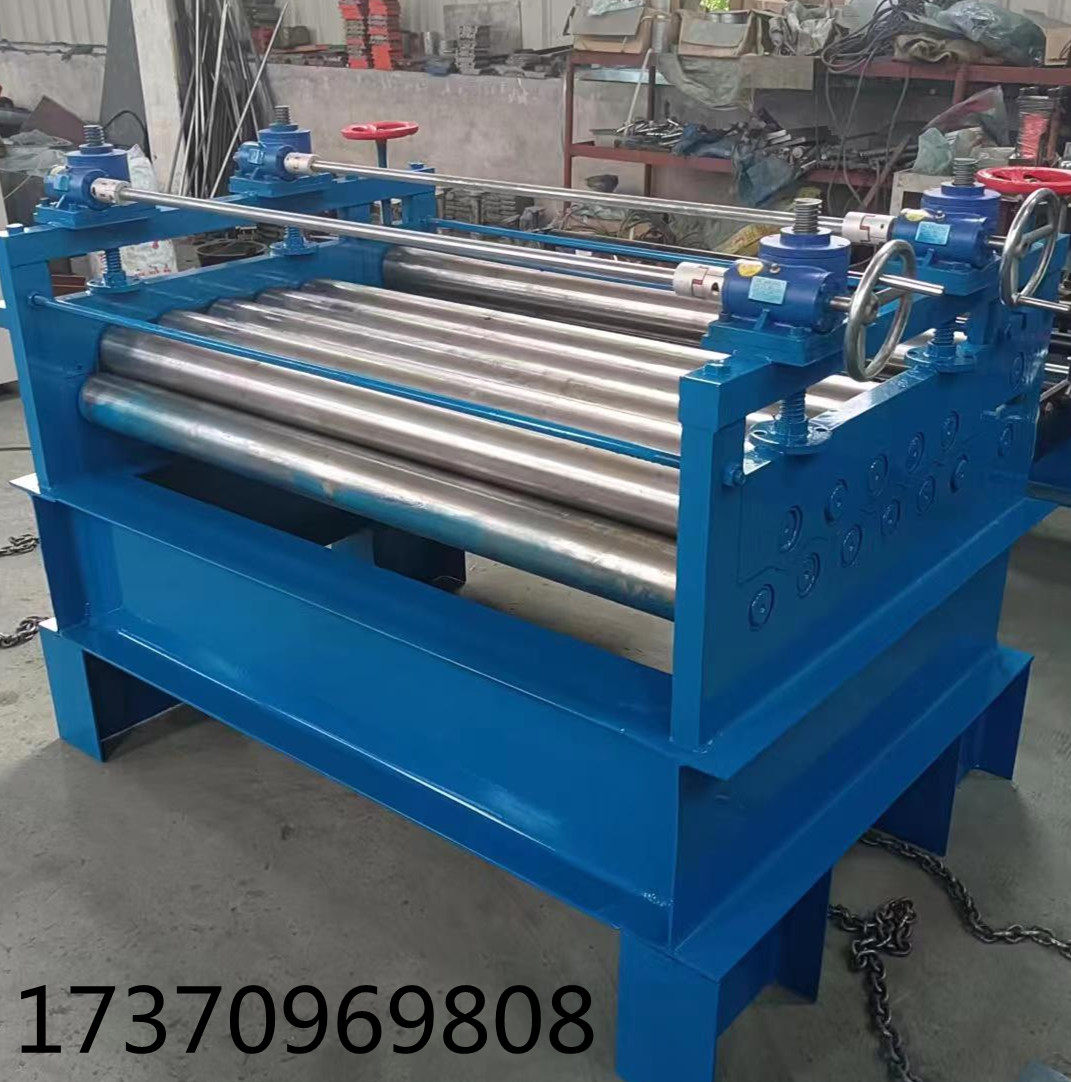 全自动校平机钢带压平机彩钢卷整平机金属板材不锈钢半自动开平机