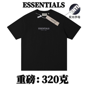 T恤 字母反光logo潮牌高街FOG重磅短袖 2025新款 ESSENTIALS复线美式