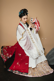 文曲女款明制比甲立领补服绣花比甲永团圆汉服现货如是观原创汉服