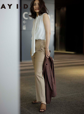 现货日代特价FRAY I.D  时尚优雅通勤西装休闲裤 FWFP202053