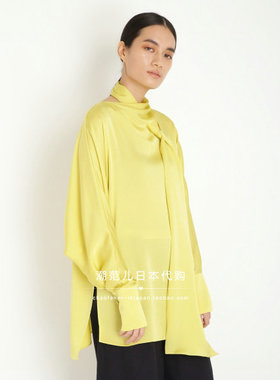 日代国内现货折扣日本FURFUR RWFT201063 领口垂带设计长袖衬衫