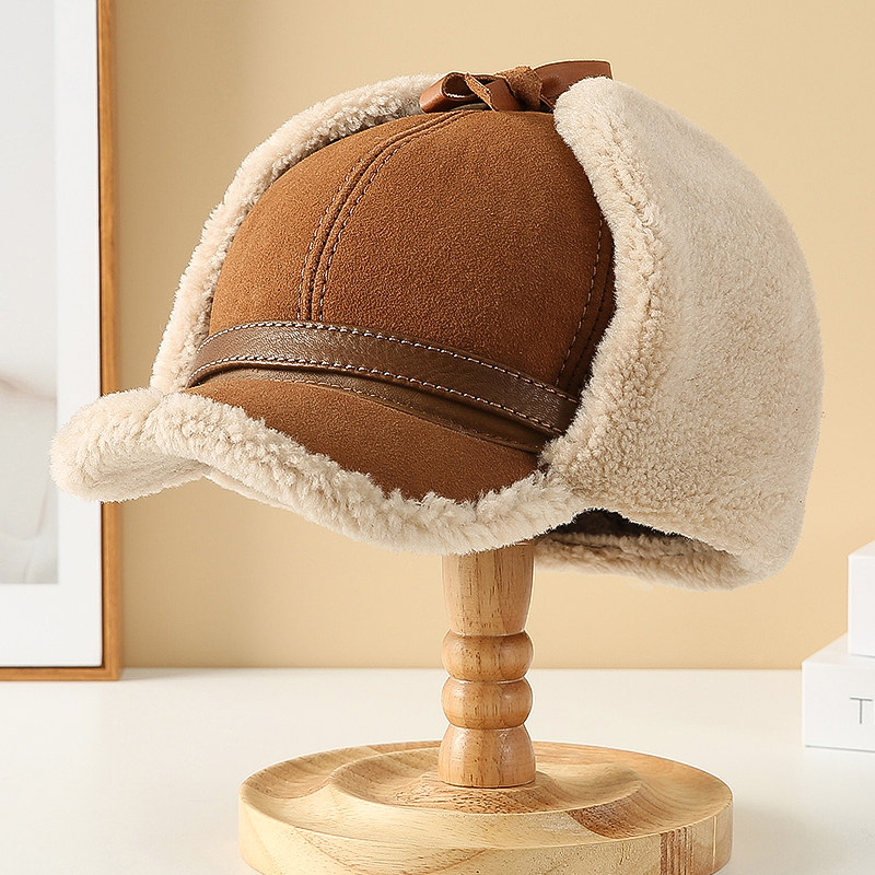 俄罗斯羊皮帽子男士冬季保暖护耳中老年人爷爷东北加厚真羊毛棉帽,服饰配件/皮带/帽子/围巾,帽子,淘宝优惠券,粉丝福利购,淘宝优惠卷