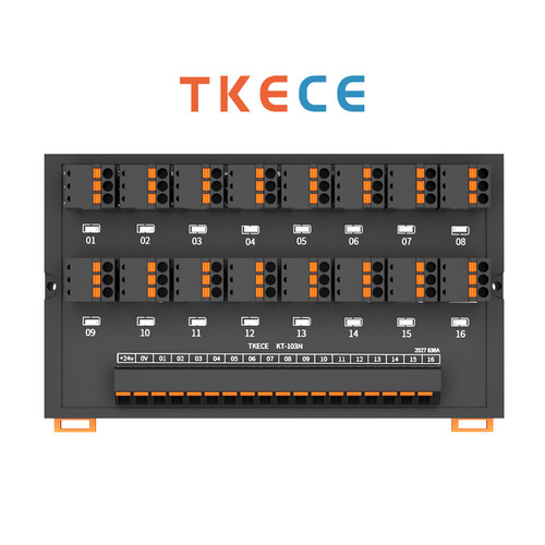 输入输出端子台/牛角连接4/8/12/16路系列PLC TKECE凯策