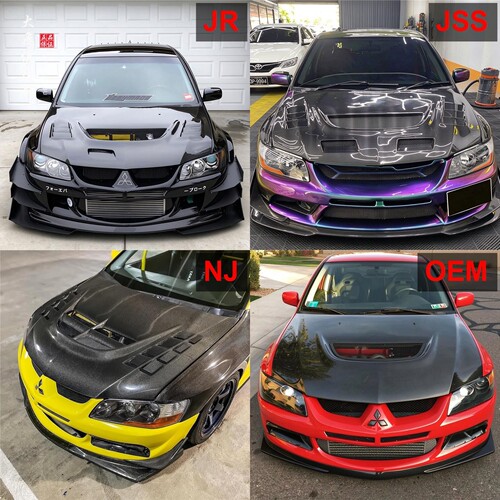 EVO789改装碳纤维机头盖包围