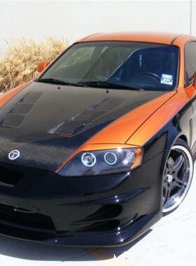 适用于现代劳恩斯酷派碳纤维机盖引擎盖Rohens coupe改装头盖包围