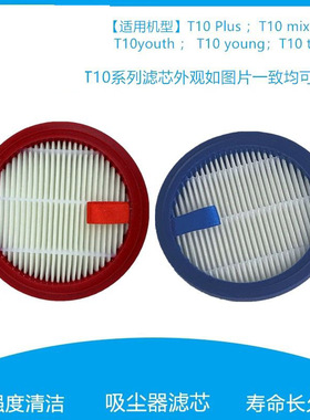 DS适用于小狗无线吸尘器配件T10pro Plus Mix滤芯微织滤棉滤网