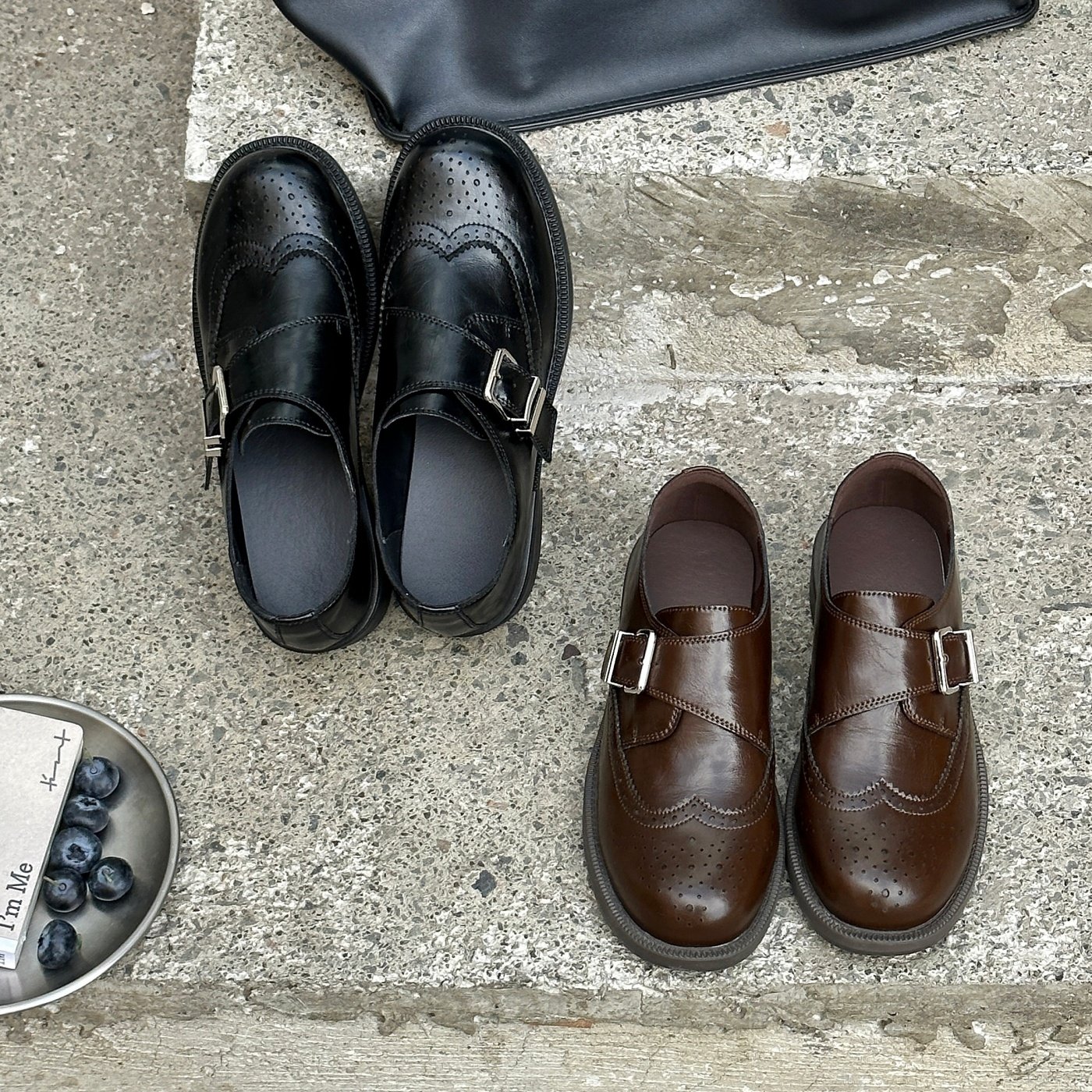 英伦风雕花双排扣乐福鞋女百搭一脚蹬皮带扣单鞋低跟好穿不累脚鞋,女鞋,乐福鞋（豆豆鞋）,淘宝优惠券,粉丝福利购,淘宝优惠卷