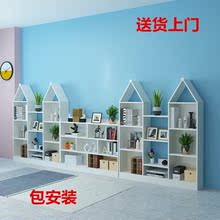 卧室北欧现代简约落地客厅隔断书架1
