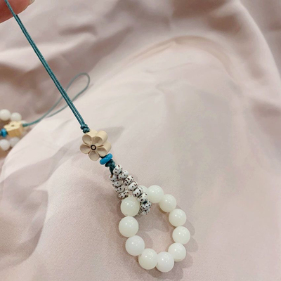 白玉菩提根星月菩提子手捻包挂手机挂饰品装饰 菩提原籽打磨