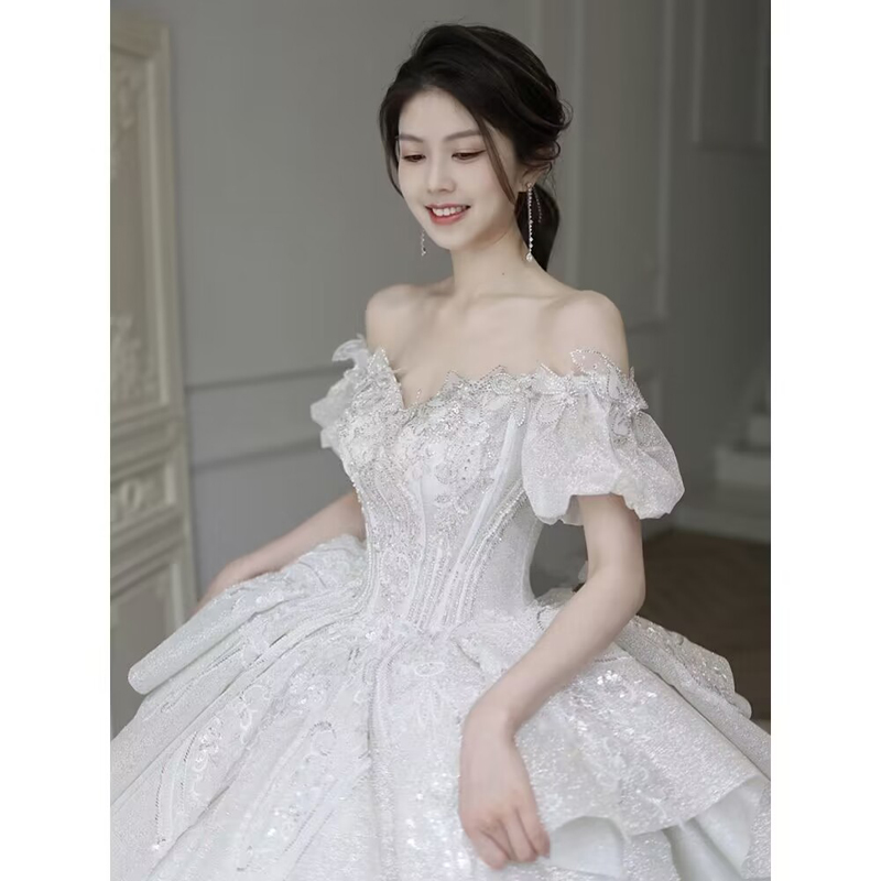 Wedding bride 2023 High -definition heavy worker drag tail 2023 new Wedding bride 2023 High -definition heavy worker drag tail 2023 new