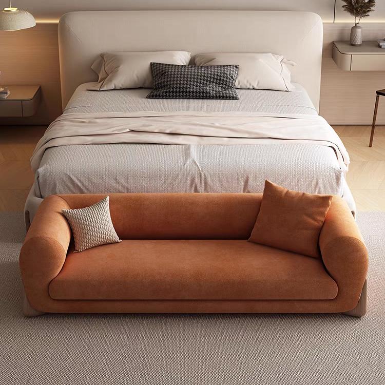 酒店休息长条凳床尾小沙发