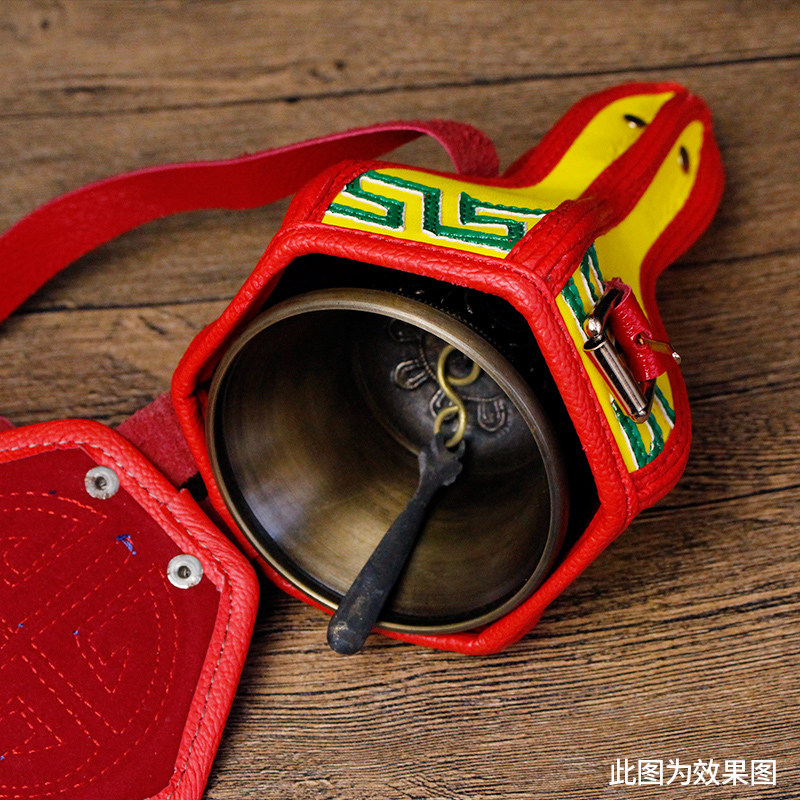 藏传用品金刚铃杵套尼泊尔铃铛绣花套子收纳袋家用法器保护套