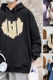 M006加绒CP55新品加厚加绒情侣装外套连帽卫衣男复古宽松男生，男装卫衣，星座304A