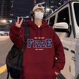 M012FP60加绒65新款卫衣男加绒加厚重磅连帽外套宽松休闲情侣上衣，男装卫衣，星座304A