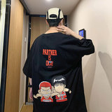 XZ304A-ST558BC新款夏季灌篮高手短袖t恤男卡通动漫印花潮流，男装T恤，星座304A