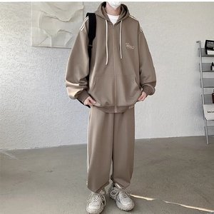 TZ2829FP110新品运动卫衣套装休闲宽松情侣外套运动套装图片