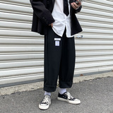 XZ304B-2-KZ516-B新款大直筒松紧腰慵懒风休闲西裤加厚弹力，男装西裤，星座304A
