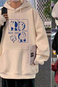 CM038FP60新款连帽卫衣帽衫宽松外套重磅卡通休闲衣服图片