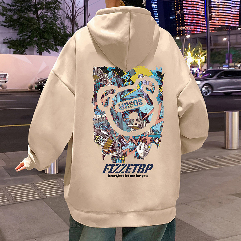 CM035FP60新品纯棉卫衣男宽松套头帽衫休闲上衣,男装卫衣,星座304A