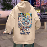 CM035FP60新品纯棉卫衣男宽松套头帽衫休闲上衣，男装卫衣，星座304A