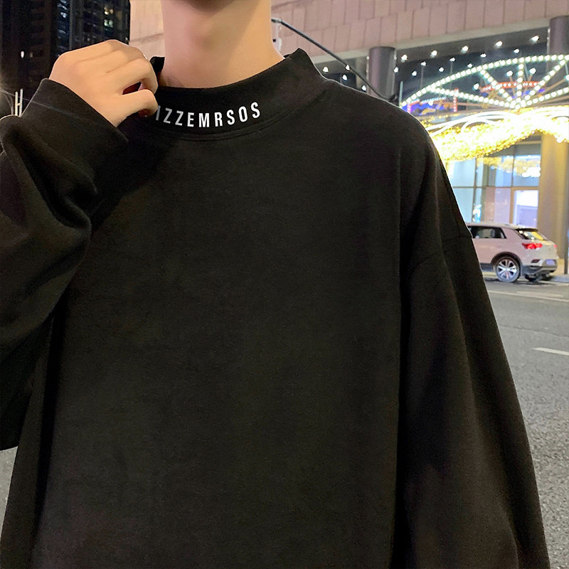 D002FP35新品半高领德绒针织衫休闲打底内搭长袖t,男装针织衫/毛衣,星座304A