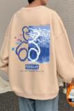 W396C加绒45新品加绒卫衣男小熊加厚打底长袖圆领外套，男装卫衣，星座304A