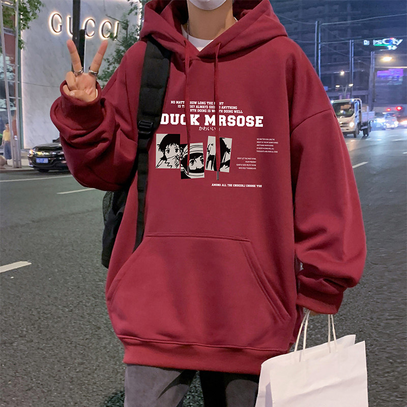 CM083FP60新款重磅纯棉宽松连帽上衣oversize卫衣休闲帽衫,男装卫衣,星座304A