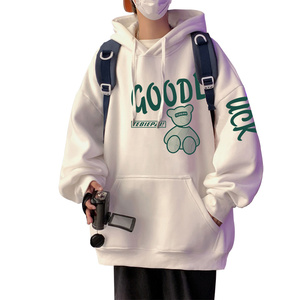 CM018FP60加绒65新款纯棉连帽套头卫衣男情侣外套宽松上衣服图片