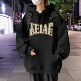 M017FP60新款100%全棉连帽卫衣男重磅字母印花情侣宽松上衣，男装卫衣，星座304A