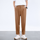 XZ304B-2-KZ511-C秋冬弹力小西裤束脚松紧腰垂感薄款修身休闲，男装西裤，星座304A