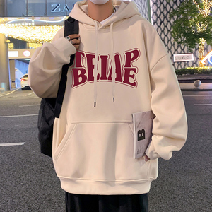 CM017FP60纯棉连帽卫衣重磅宽松帽衫oversize外套宽松休闲图片