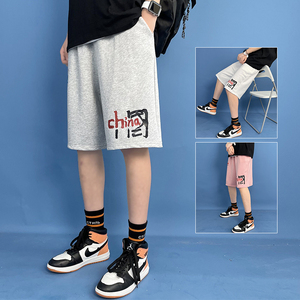 XZ304A-DA小众男士短裤潮流中裤宽松大码沙滩大裤衩图片