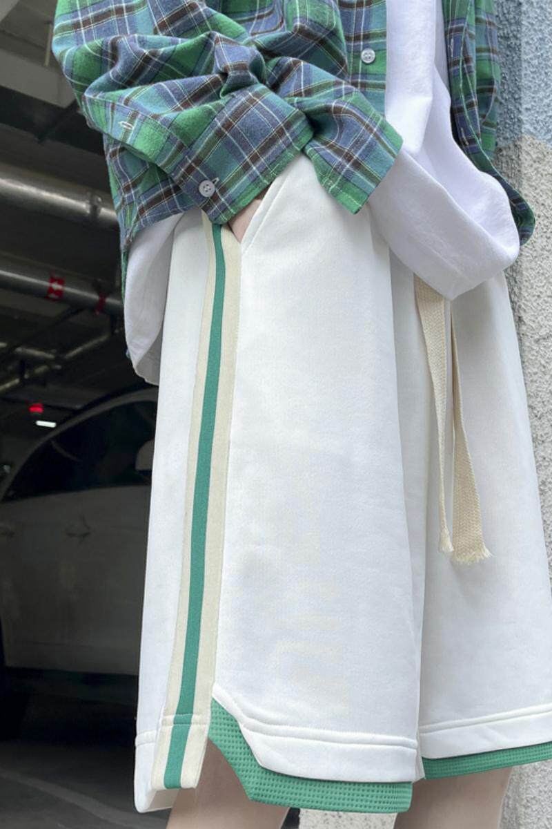 XZ304A-D新品篮球健身条纹休闲裤冰丝五分裤休闲运动短裤,男装休闲裤,星座304A