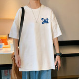 XZ304A-ST551A新款短袖T恤男ins潮牌夏季卡通动漫笑脸潮流，男装T恤，星座304A